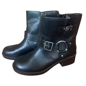 American Eagle Black Biker Ankle Boots Sz 8.5